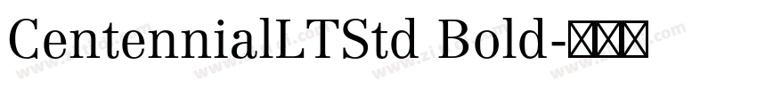 CentennialLTStd Bold字体转换